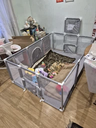 Манеж дитячий Cірий 120х170 см