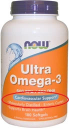 Жирные кислоты Now Foods Ultra Omega-3 180 капсул фото от покупателей 9