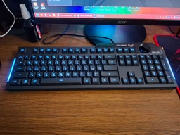 Ігрова клавіатура дротова ASUS TUF Gaming K1 USB UA Black фото від покупців 7