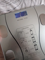 Смарт-весы Smart Scale Bluetooth White умные напольные фитнеc весы 180 кг фото от покупателей 7