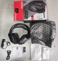 Ігрові бездротові навушники Onikuma GT828I з RGB-підсвічуванням, мікрофоном, Bluetooth + 2.4G, AUX, для ПК, PS4, PS5, телефону Black фото від покупців 2