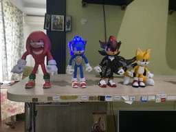 Набор фигурок Ёжик Соник 3 Тейлз, Соник, Наклз, Шэдоу Sonic the Hedgehog 3 Tails, Sonic, Knuckles, Shadow Action Figure Set