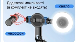 Селфи палка штатив для телефона iphone android magsafe 3 в 1 - магнитное крепление , зажим , резьба 1/4 для камеры , bluetooth кнопка пульт C20 фото от покупателей 1