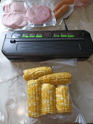 Вакууматор для продуктов с встроенным резаком вакуумный упаковщик для сухих/влажных продуктов вакууматор для упаковки еды, мяса, рыбы, овощей домашний фото от покупателей 2