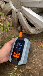 Универсальный беспроводной компрессор-насос с аккумулятором и LED-дисплеем ST-9632 3300 мА/час 7.4 Вт | 150 PSI | поддержка PSI / BAR / KPA / KG/CM² | Для авто, мотоцикла, велосипеда, мячей фото от покупателей 5