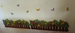 Интерьерная наклейка на стену, самоклеющиеся 3d наклейки на стену забор