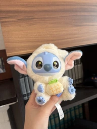 Детская мягкая игрушка сюрприз Лабубу Лило и Стич Labubu Lilo & Stitch плюшевая, брелок для ключей сумки портфеля для детей и взрослых 17 см