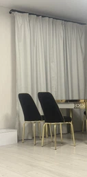 Комплект штор Diamond мікровелюр 150x280 білих 2 шт. фото от покупателей 14