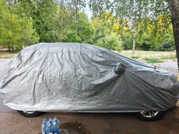 Тент автомобильный с подкладкой SUV Milex PJ-V30002 M Серый (432x185x145см)