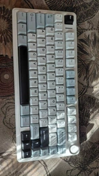 Клавіатура AULA F75 White-Blue