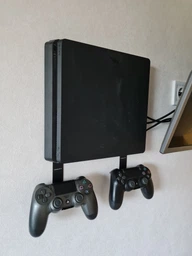 Крепление на стену ViMount PlayStation 4 PS4 SLIM + 2шт держателей для геймпадов Dualshock 4 черный