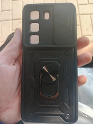 Чехол Camshield c кольцом-подставкой на Infinix Hot 50 (4G) X6882 / black
