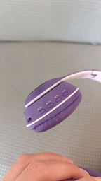 Беспроводные наушники с кошачьими ушками CAT EAR Bluetooth 5.0 + EDR детские наушники, игровые с блютуз гарнитурой и LED подсветкой, фиолетовые фото от покупателей 7