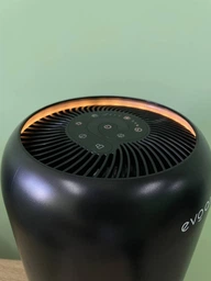 Очиститель воздуха Evoair YuvoSpin 20 м² Filter Plus Black, 170 м³/ч, фильтр 3 в 1, предварительный фильтр, True HEPA, активированный уголь, Ультра - фиолетовая - С лампа, 4 скорости, таймер, ночной режим, функция блокировки фото от покупателей 1