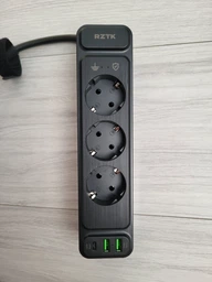 Сетевой фильтр-удлинитель RZTK Power Strip Pro 3 + 2 USB-A + USB-С (PD20W) Black 2 м фото от покупателей 13