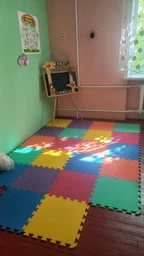 Дитячий килимок-пазл 480×480×10 мм помаранчевий
