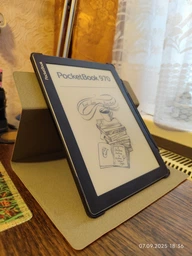 Чохол Galeo Premium Rotating Stand для PocketBook 970 Blue фото от покупателей 3