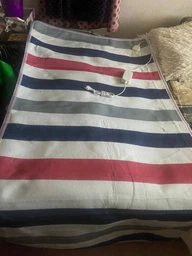 Электрическая простынь с подогревом односпальная Electric blanket, 75х150 см, Турция, в клеточку