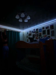 Умная светодиодная led лента rgb smd 5050 usb с bluetooth приложением разноцветная влагостойкая IP65 самоклеющаяся с пультом 5 метров лед диодная ргб мультиколор гирлянда блютуз от юсб powerbank повербанка для подсветки Авто ТБ ПК 5 вольт (El_App5050) фото от покупателей 5