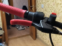 Силіконові накладки на гальмівні ручки, пара, червоні фото від покупців 5
