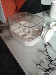 Силіконова форма для льоду ICE CUBE TRAY на 17 кульок / Складна пляшка - льодівниця / Форма для льоду