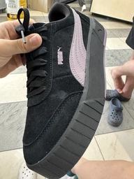Женские кеды замшевые низкие Puma Carina Mia SD 40263801 38.5 (5.5UK) 24.5 см Alpine Snow-Ice Coffee (4069156909991) фото от покупателей 1