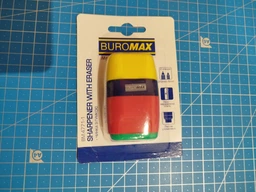 Ластик+точилка Buromax Rubber Touch на 2 отверстия с контейнером (BM.4771-1) фото от покупателей 1