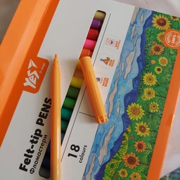 Фломастери Yes Orange Line 6 кольорів (650543)