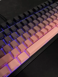 Бездротова ігрова механічна клавітура Attack shark x85 Pink gradient
