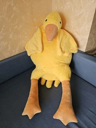 Плюшевая игрушка подушка My Kigu Гусь Обнимусь Антистресс Мягкая Желтая 75 см (9050)