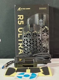 Бездротова ігрова мишка ATTACK SHARK R5 Ultra WHITE Карбонова, ультралегка (2.4G, Bluetooth), PAW3950MAX, 42000 DPI, 8K