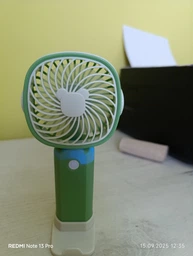 Міні портативний вентилятор USB перезаряджаємий із тримачем для телефона 3 швидкості персональний маленький настільний ручний рожевий фото від покупців 17