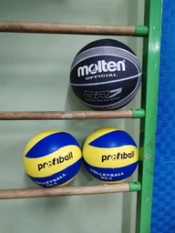 Мяч волейбольный Profiball склееный резина микрофибра жёлтый с синим