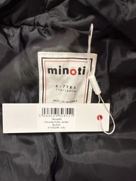 Детская демисезонная стеганая куртка для мальчика Minoti 19coat50 41103JNR 92-98 см Черная (5063025303544)