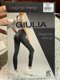 Спортивные бесшовные леггинсы с высокой талией Giulia LEGGINGS ENERGY S/M Black, дышащие, с моделирующим кроем, для фитнеса и йоги