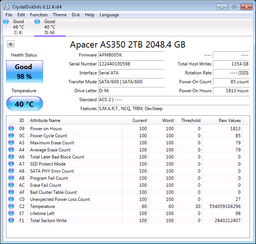 SSD диск Apacer AS350X 512GB 2.5" SATAIII 3D NAND (AP512GAS350XR-1) фото от покупателей 6