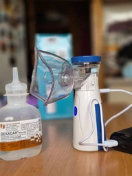 Портативный ингалятор небулайзер Mesh Nebulizer JSL-W302 фото от покупателей 7
