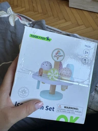 Деревянный набор Tooky Toy Агностическое мороженое на подставке 9 элементов (6972633374824) фото от покупателей 2