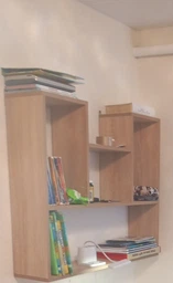 Полиця навісна 90х75х20, книжкова поличка настінна, для книг, документів Сонома фото від покупців 11