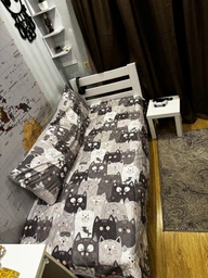 Подушка дакимакура Руно Grey Cat антиаллергенное волокно 50х150 см (Р315.52_Grey Cat) фото от покупателей 1