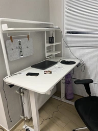 Стіл з електро-регулюванням висоти 120 X 60 см Flexi Desk White 027898