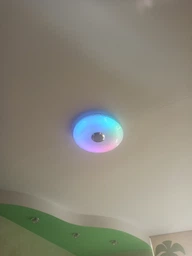 Люстра RGB с Bluetooth колонкой потолочная светодиодная лампа с пультом с RGB подсветкой и динамиком смарт люстра с будильником светомузыкой 40W Kayfovo LA - 83 фото от покупателей 6