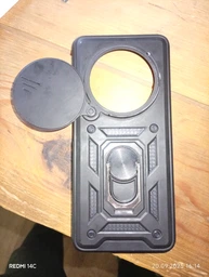 Чохол Fiji Camera Defence для Xiaomi Redmi 14C бампер із захистом камери та підставкою Red фото від покупців 2