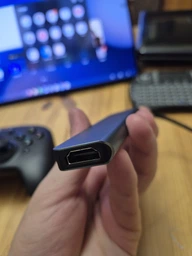 Usb хаб перехідник type с на юсб 6в1 hub адаптер на тайп сі для ноутбука макбука смартфона планшета пк Brillix UC-H6 Max концентратор з кардрідером розгалужувач 4 порти 4K HDMI+USB*2+SD/TF card reader+PD Female hub 6in1 фото від покупців 5