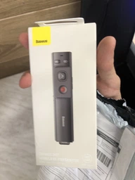 Презентер Baseus Orange Dot WKCD000013 wireless remote control with laser pointer for presentations Grey (6953156209404) фото от покупателей 2