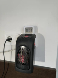 Тепловентилятор с терморегулятором и таймером 400 W Handy Heater, черный (MX 11453) фото от покупателей 4