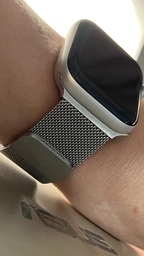 Металевий ремінець Fruct Milanese Loop Band для Apple Watch 42/44/45/46/49 mm Black фото від покупців 1