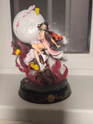 Аніме фігурка Demon Slayer Клинок розсікаючий демонів Kamado Nezuko, Незуко з декорованою підставкою, 31 см (BDD 0059)