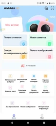 Портативний, бездротовий міні термо принтер Mini Printer з подвійною посмішкою, Bluetooth, дитячий для фото, малюнків, етикеток, скетчів, штрихкодів, HomeGoods, Блакитний фото від покупців 4