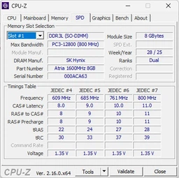 Пам'ять SO-DIMM, DDR3, 8Gb, 1600 MHz, Atria, 1.35V (UAT31600CL11SLK1/8) фото от покупателей 4